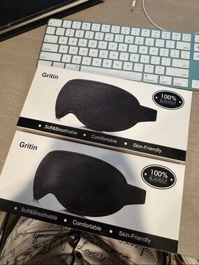 GRITIN SET OF 2 NWT 3D Blackout Sleep MASK